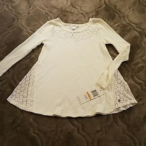 NWT Guess Kids size 7-8 lace detailed shirt